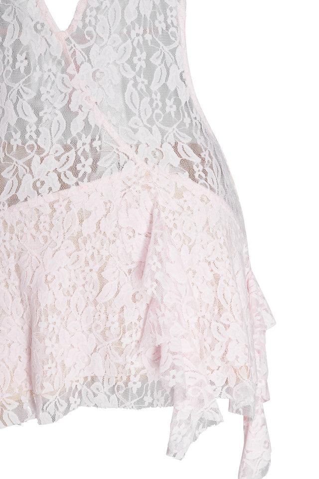IRISIA LACE DRESS - PINK : LACE Product Image