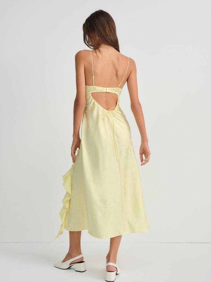 Chania Midi Dress — Yellow Product Image