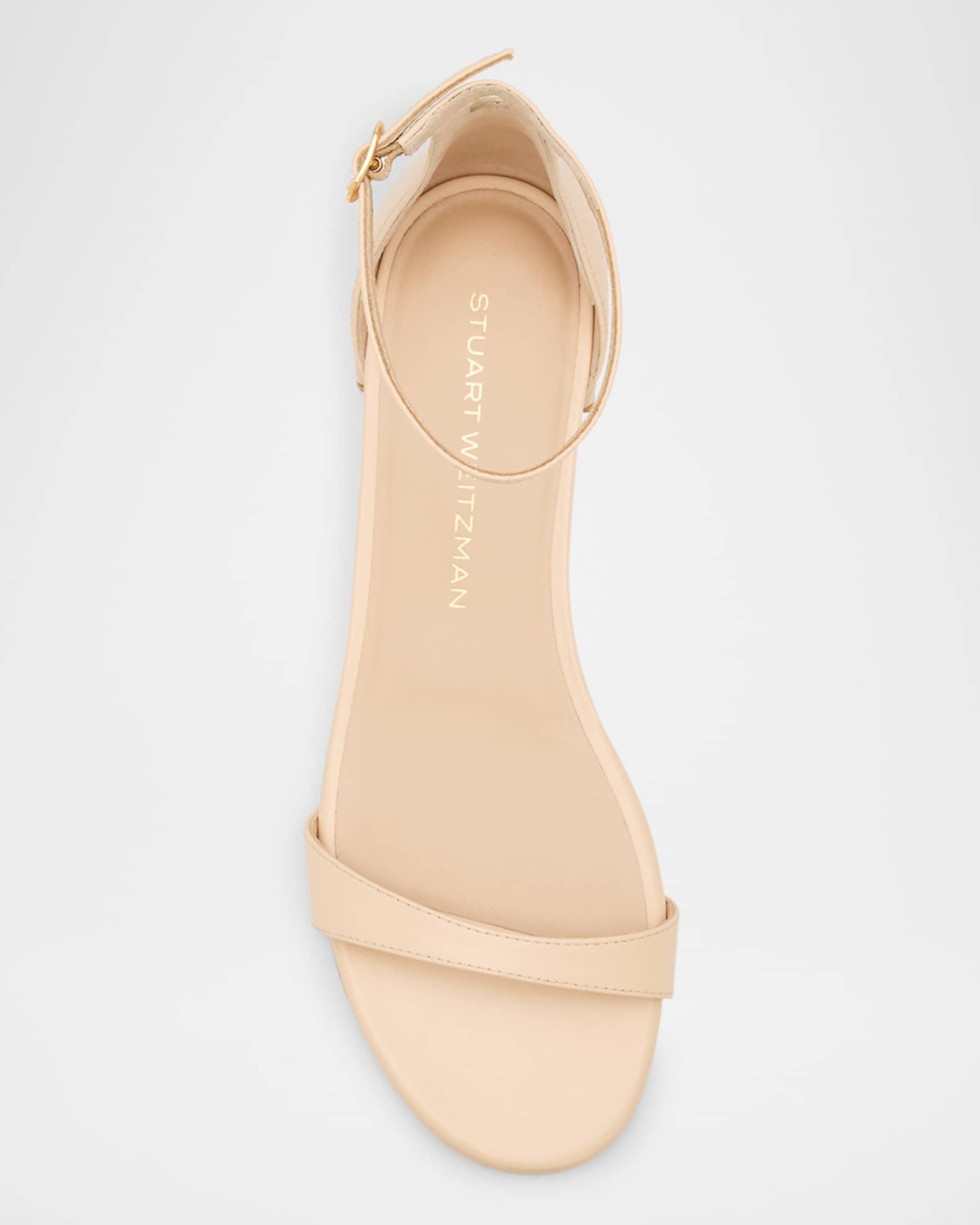 Nudist Leather Ankle-Strap Sandals Product Image