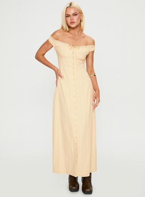 Bryar Maxi Dress Yellow Product Image