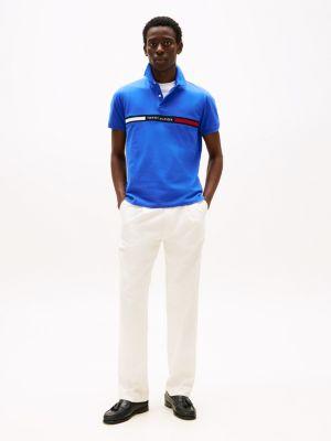 Regular Fit Embroidered Stripe Polo Product Image