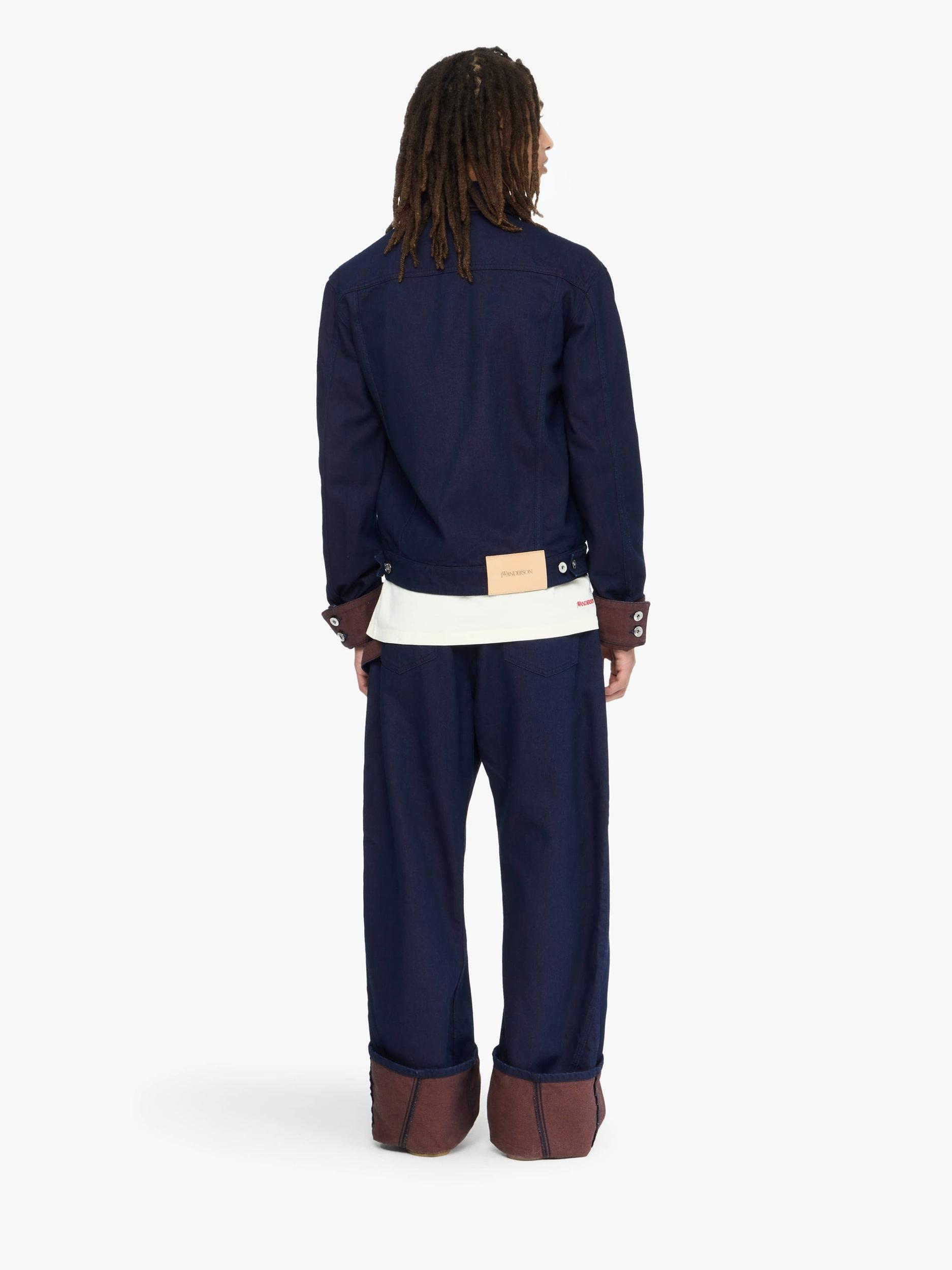 TURN UP CUFF DENIM JACKET Product Image