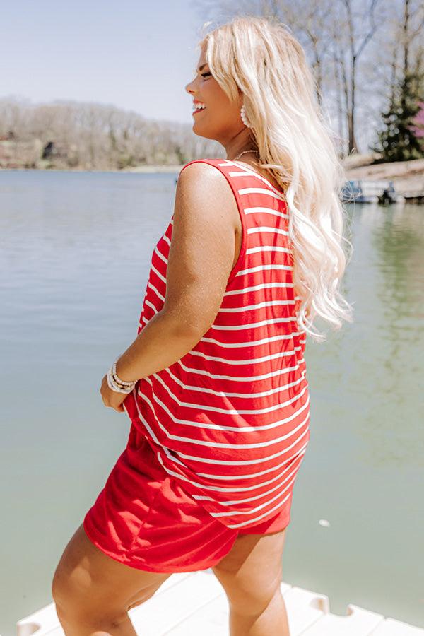 Afternoon Sail Stripe Shift Tank Curves Product Image