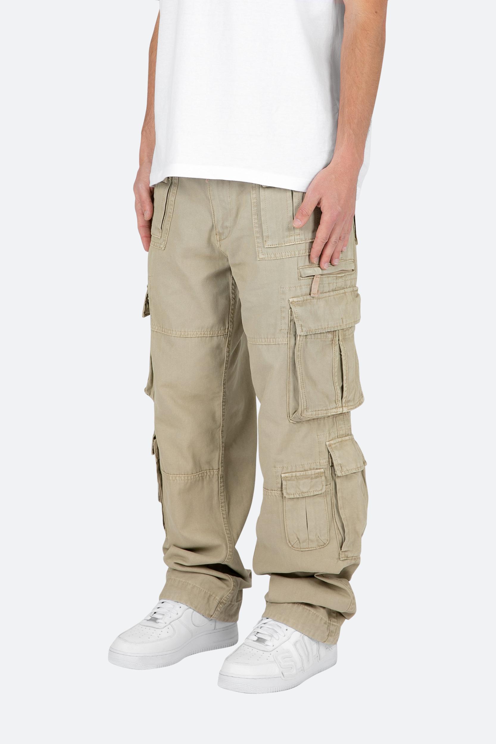 Military Cargo Pants - Brown Product Image