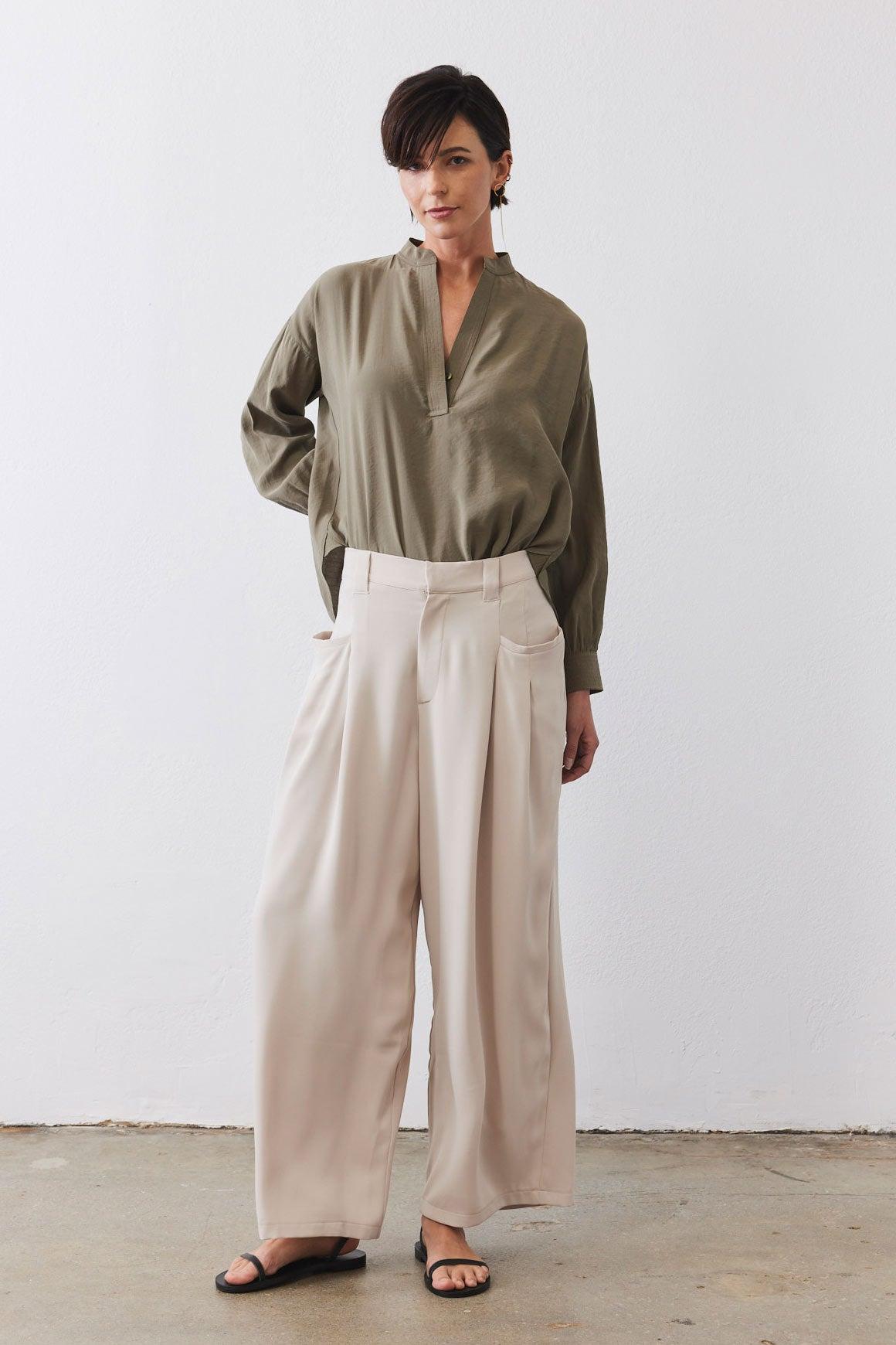 Not Too Loose Light Poplin Blouse Product Image