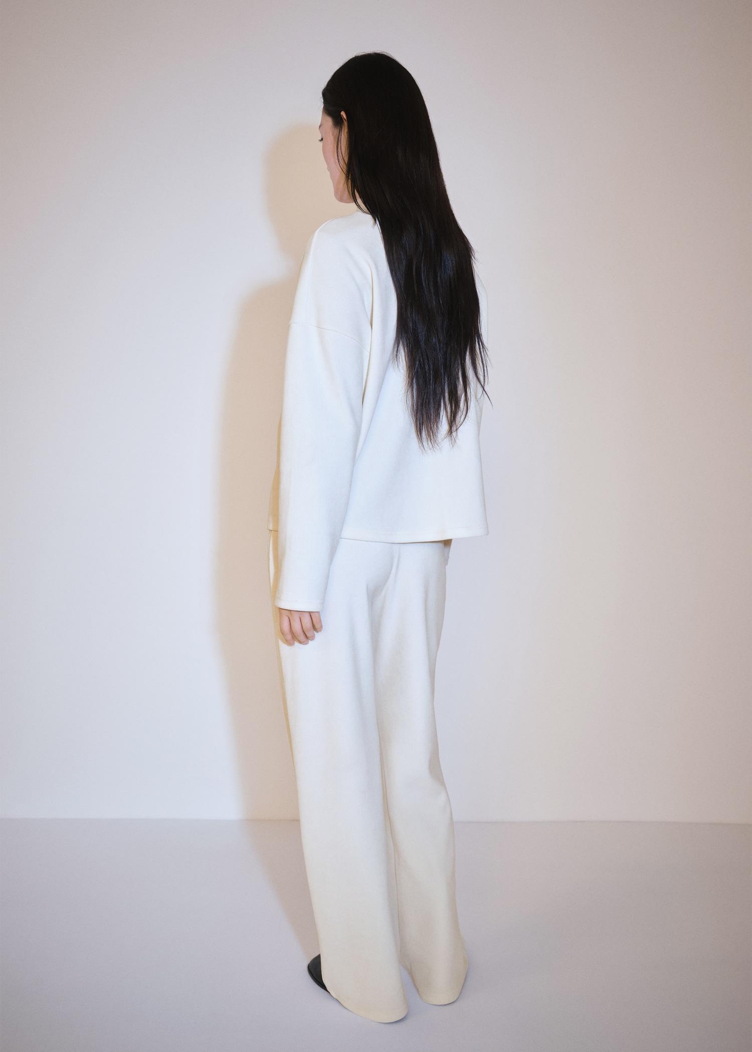 Corduroy straight pants - Women | MANGO USA Product Image