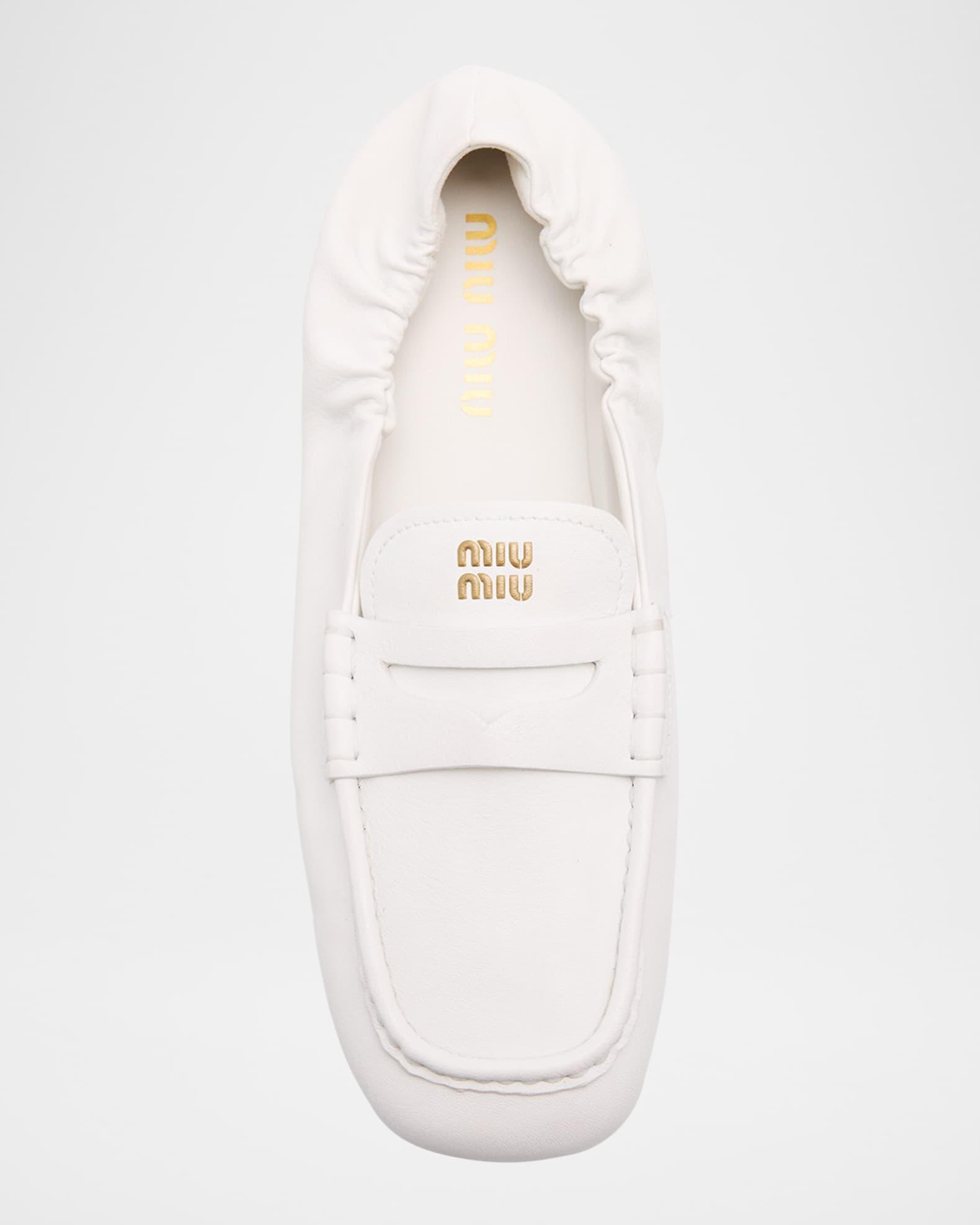 Aviator Leather Penny Loafers Product Image