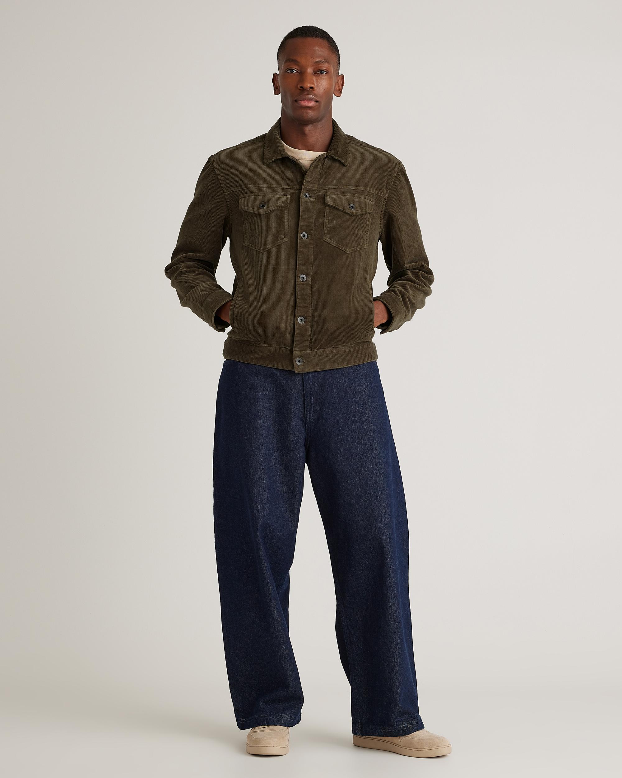 Quince | Men's Organic Stretch Corduroy Trucker Jacket Size XL, Organic Cotton Product Image