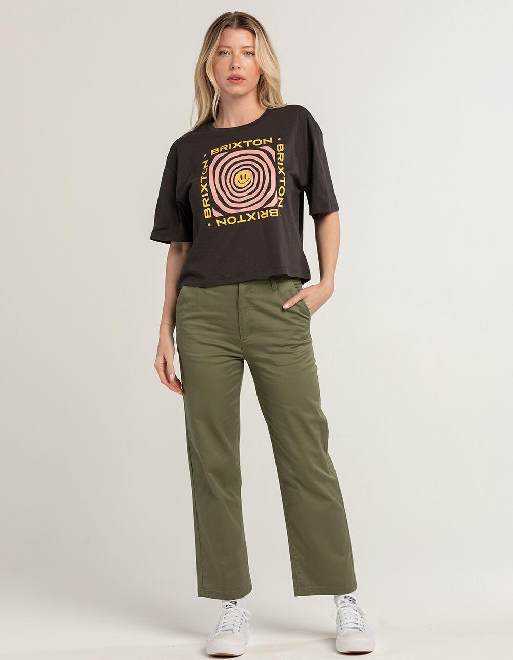 BRIXTON Capitol Womens Chino Pants - OLIVE Product Image