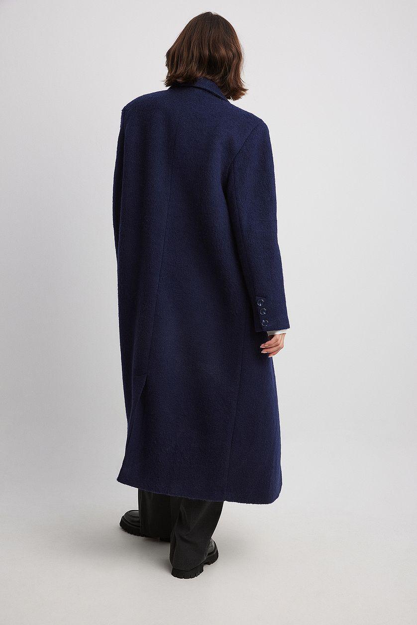 Double Breasted Wool Blend Coat Product Image