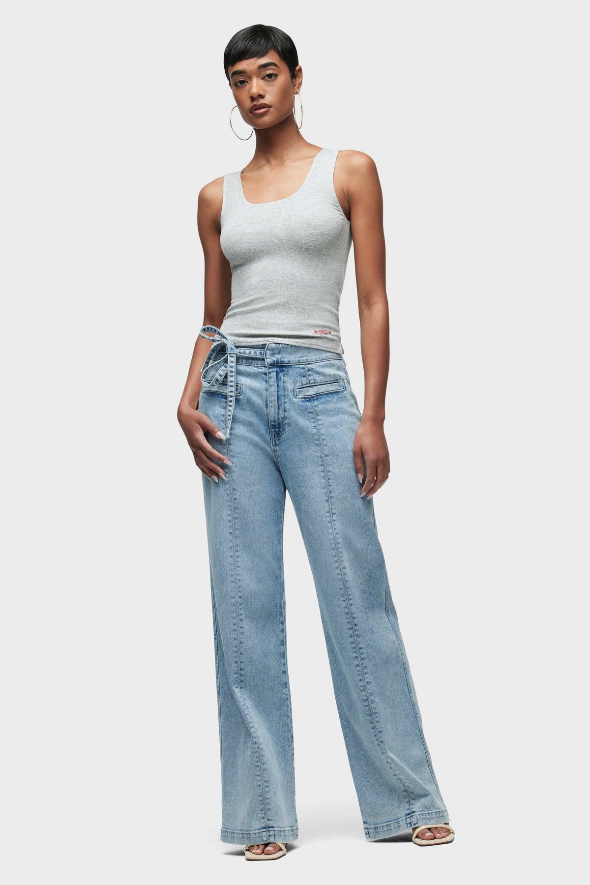 Tie Waist Pintucked Trouser Female Product Image