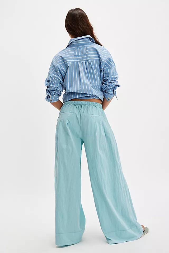 Paige Pleated Pull-On Trousers Product Image