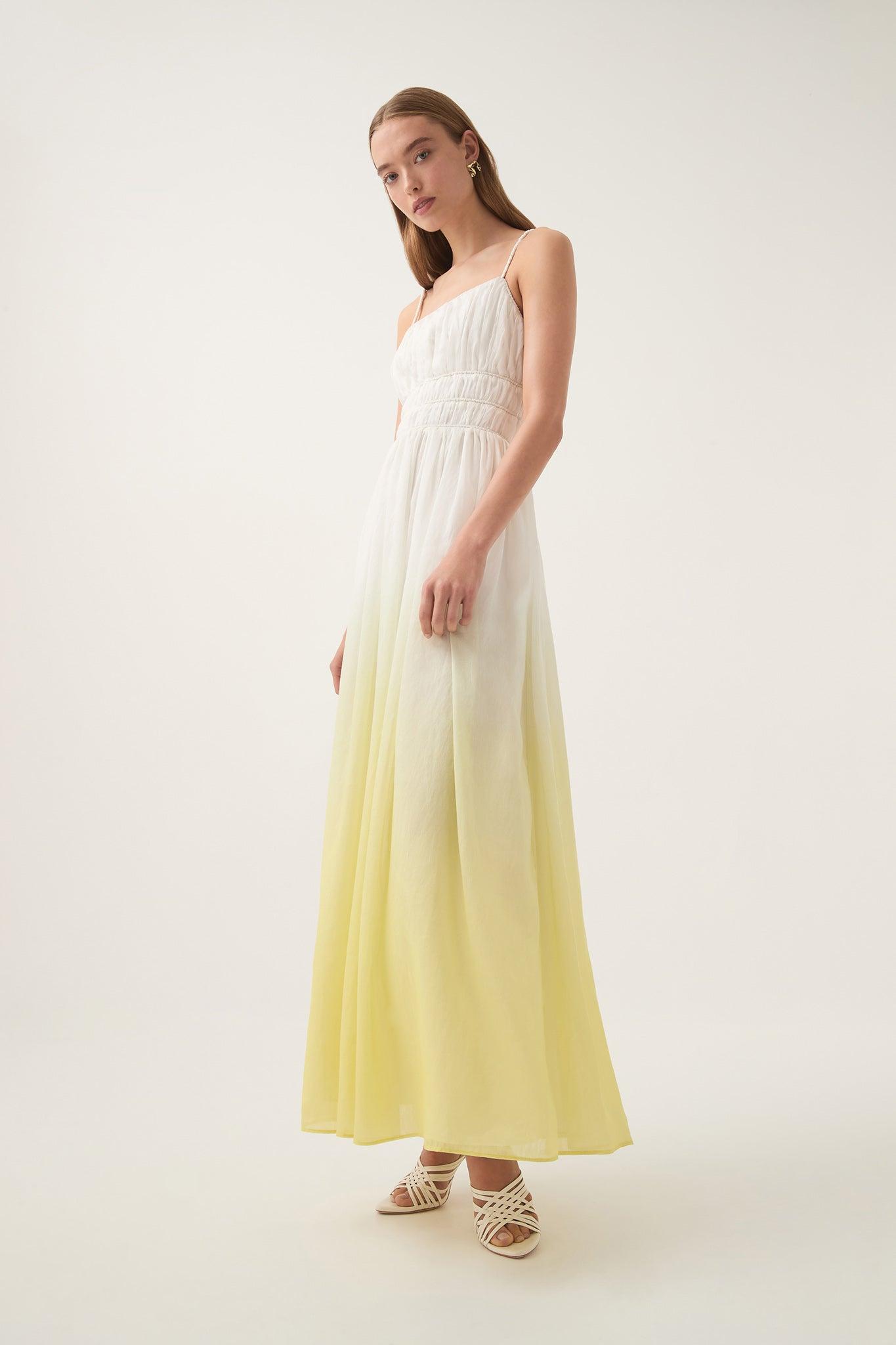 Acapella Ruched Midi Dress Product Image