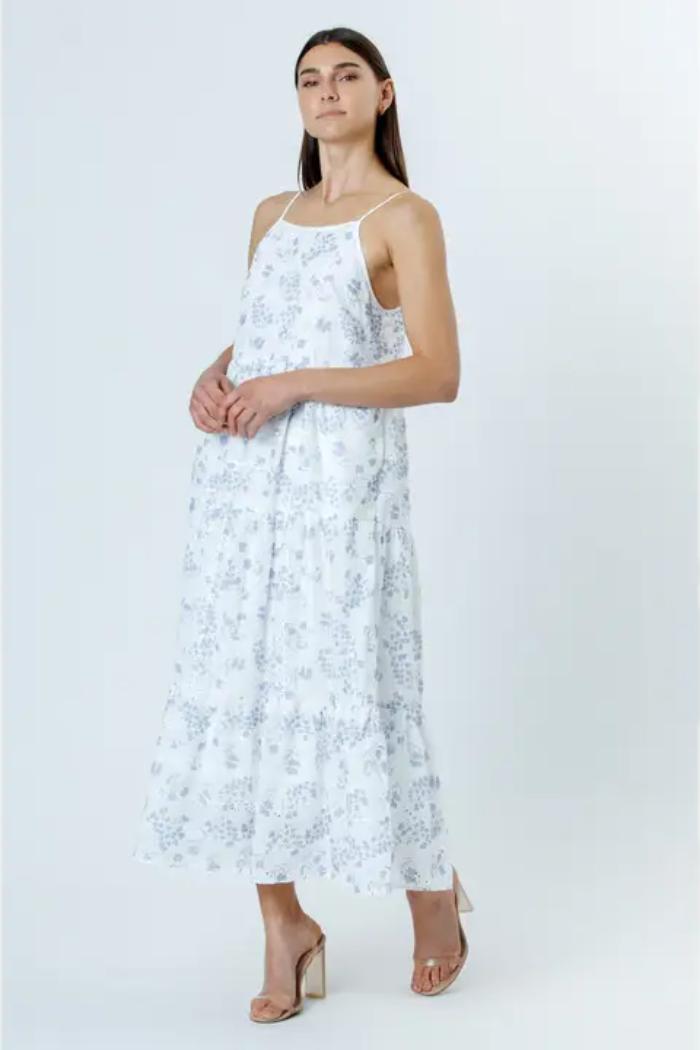 Spaghetti Strap Maxi Floral Dress Product Image