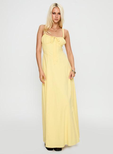 Leticia Maxi Dress Lemon Product Image