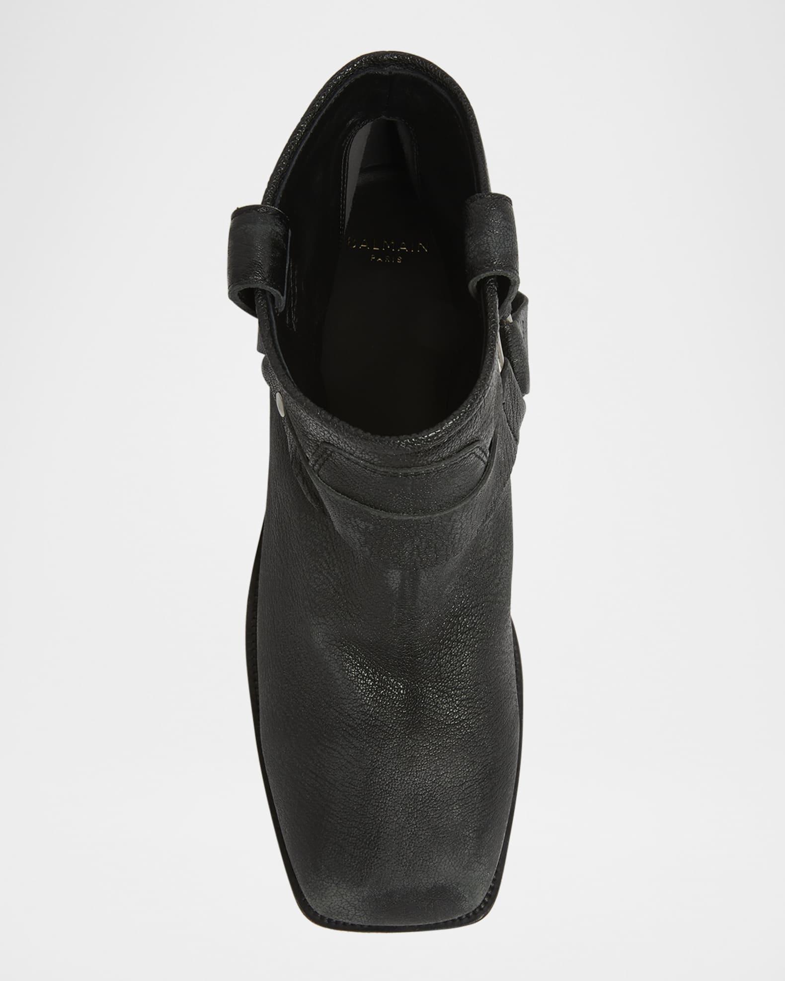 Men's Biker Calfskin Ankle Boots Product Image