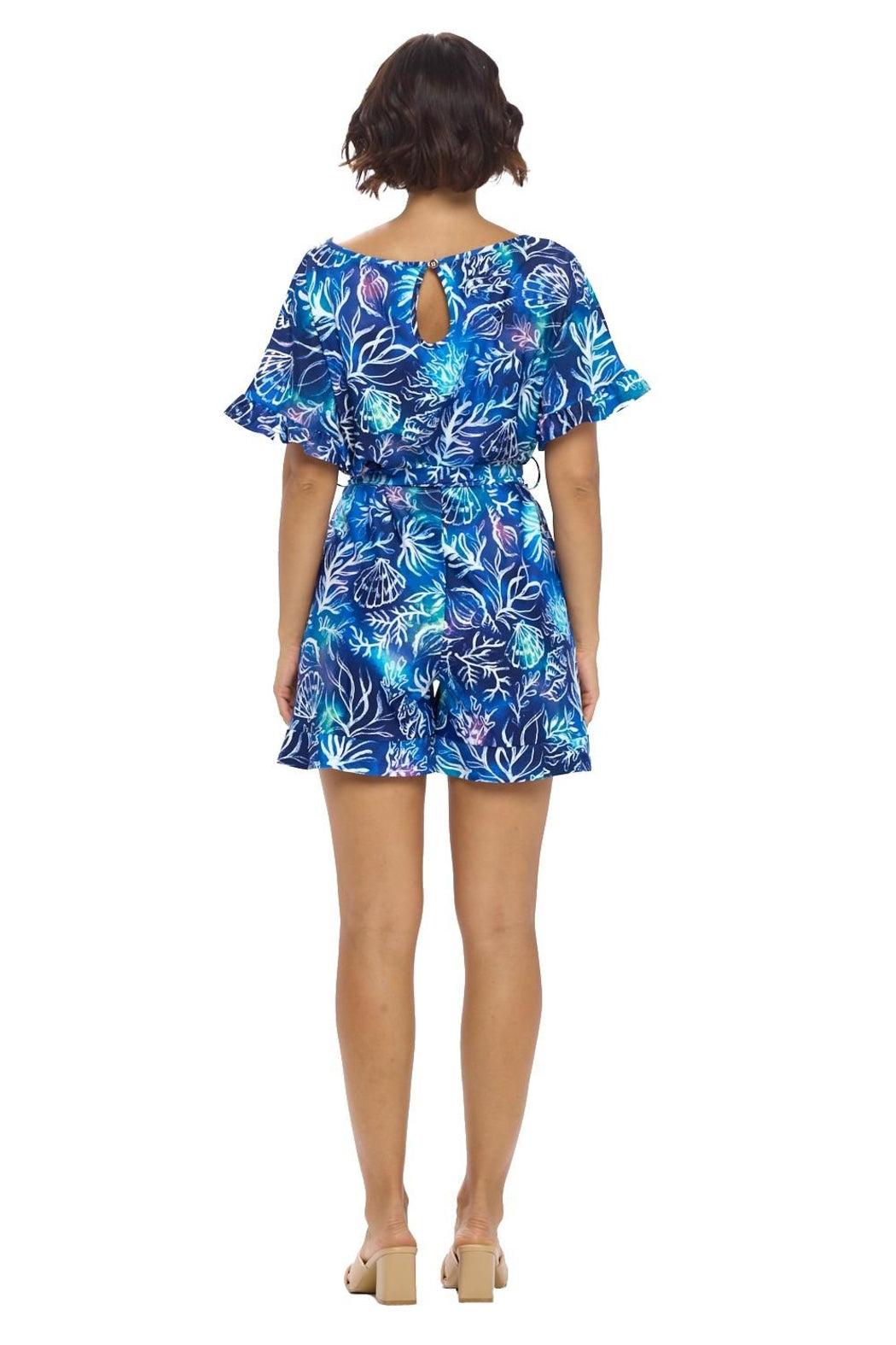 Royal Belted Romper Product Image