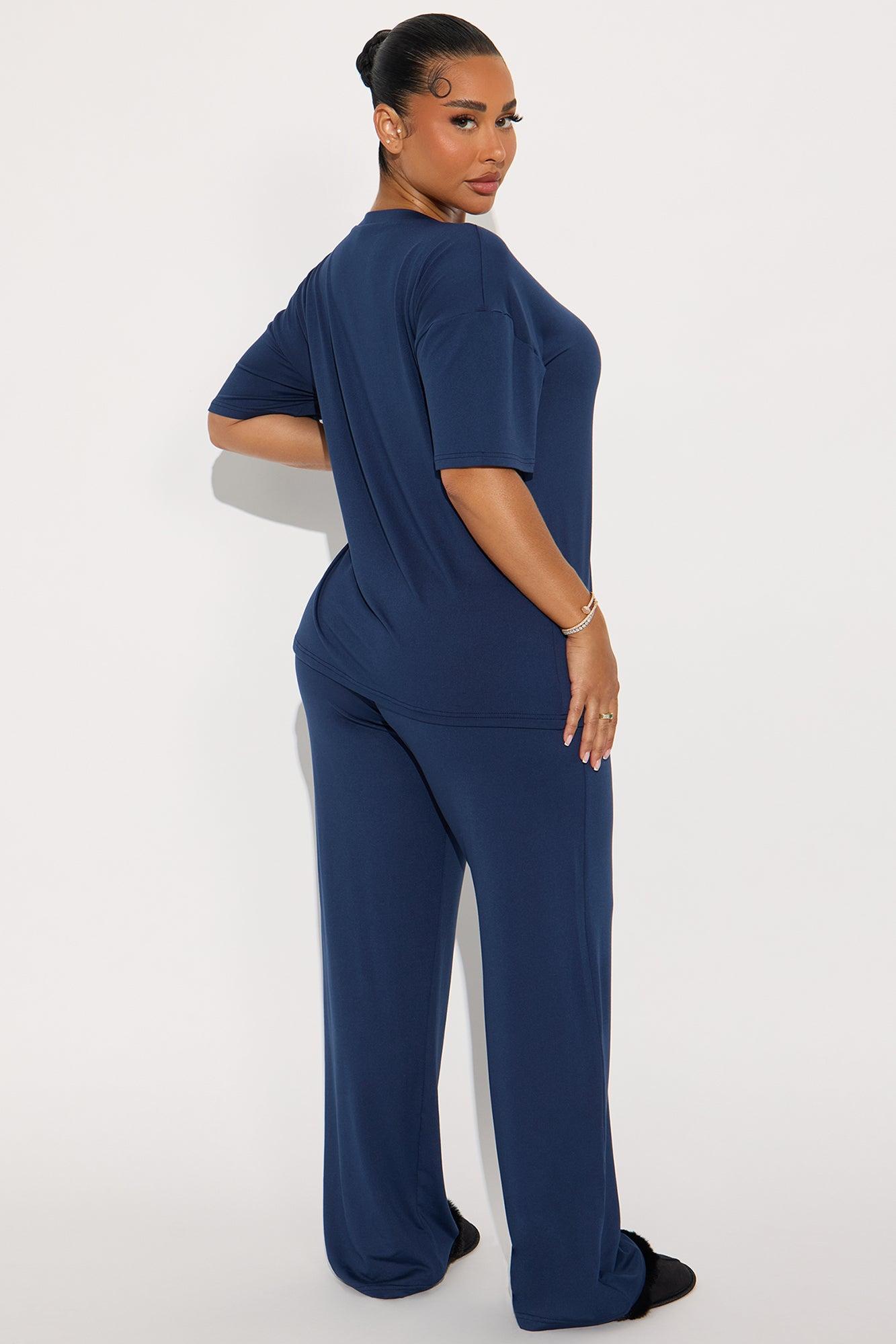 Relax Mood PJ Pant Set - Navy Female Product Image