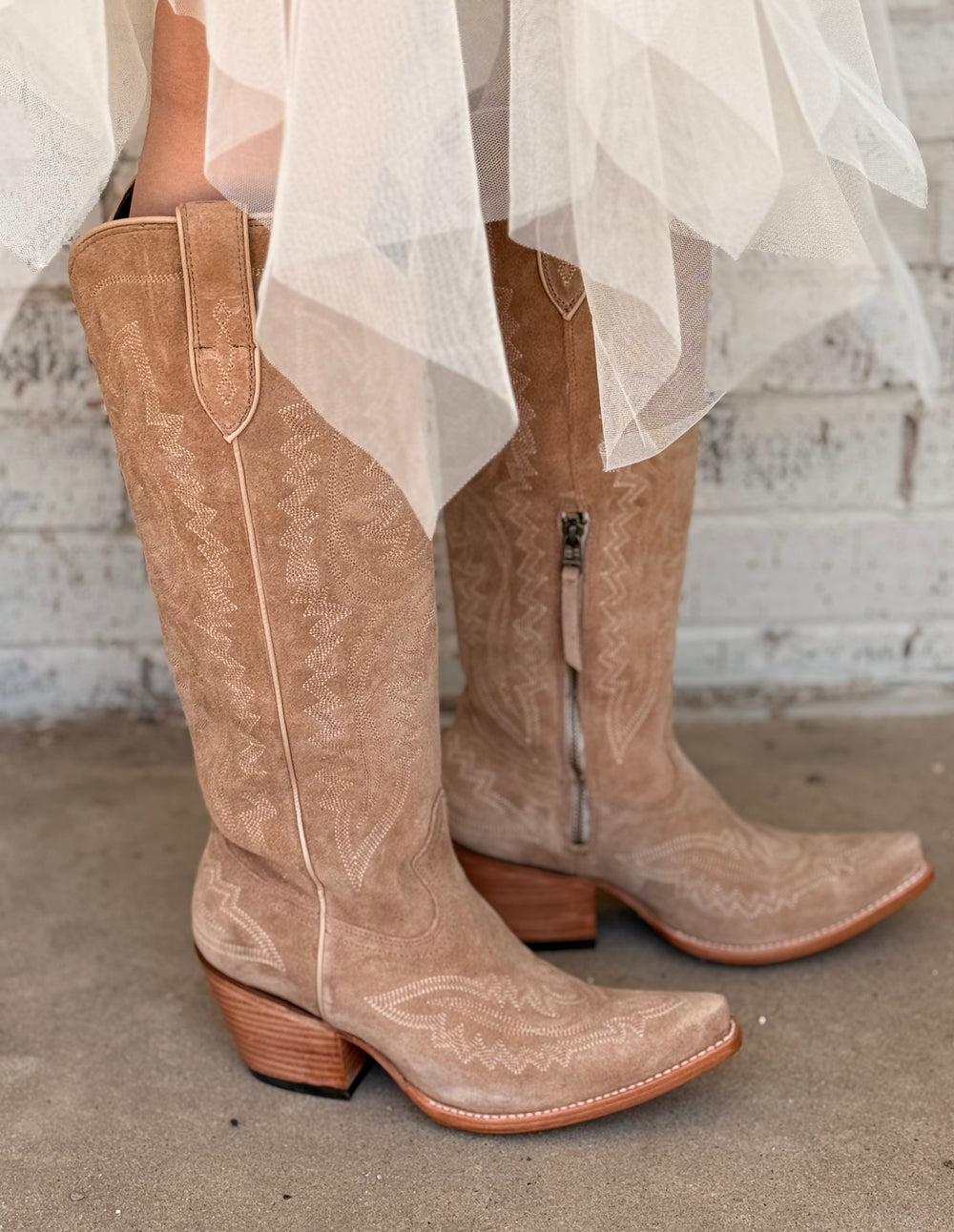 Women's Ariat Taupe Casanova XToe Boots Product Image