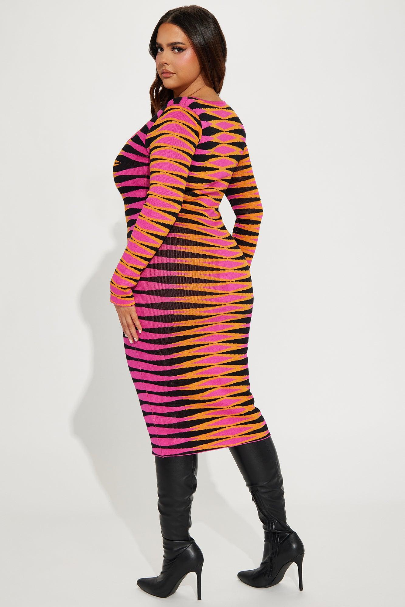 Isabelle Sweater Midi Dress - Pink Female Product Image