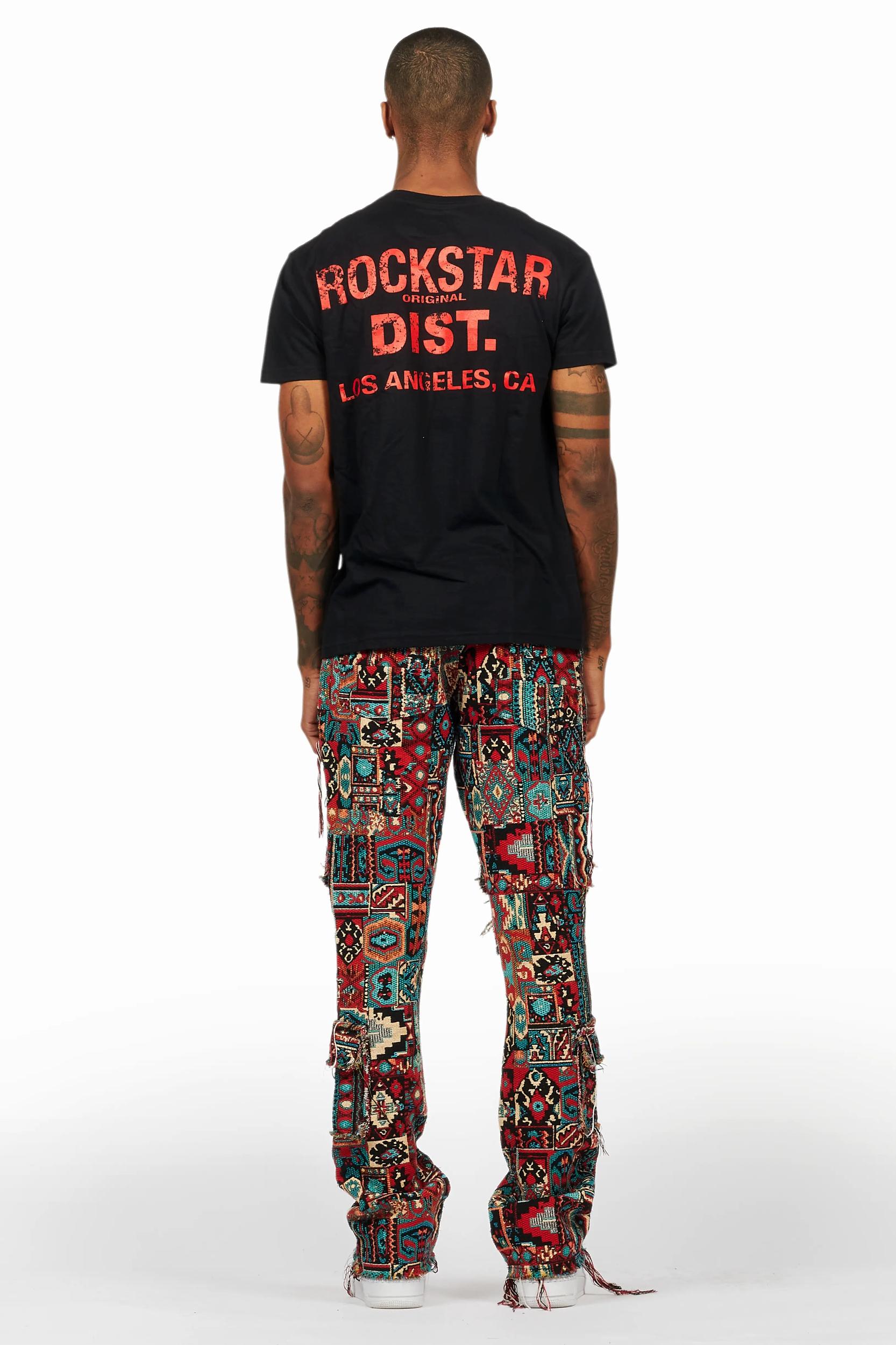 Lake Black/Red T-Shirt/Tapestry Jean Bundle Male Product Image