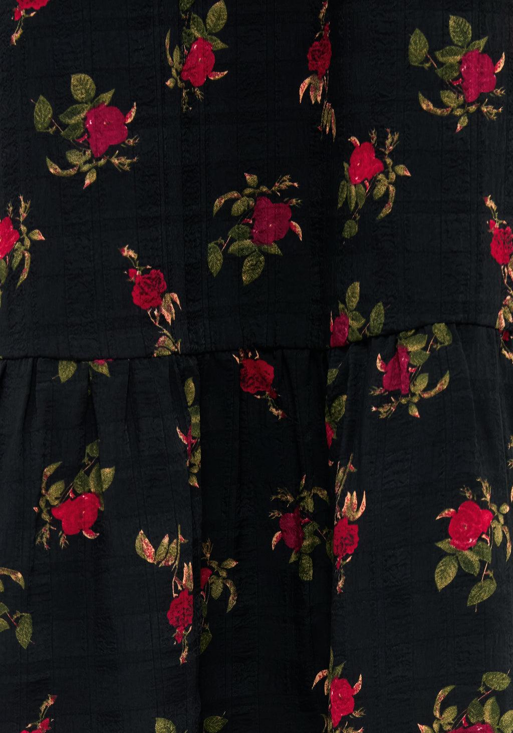 Darcey Floral Print Chiffon Midaxi Dress Product Image