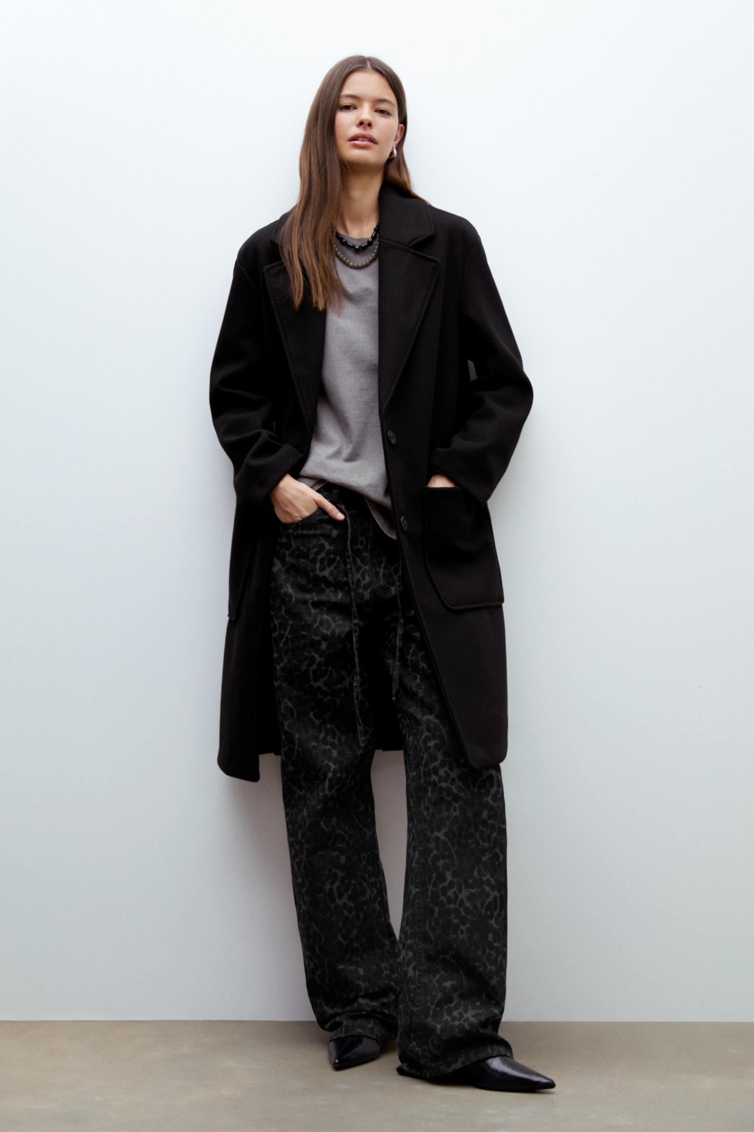 Felt texture coat Product Image