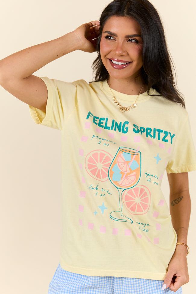 Feeling Spritzy Yellow Graphic Tee SALE Product Image