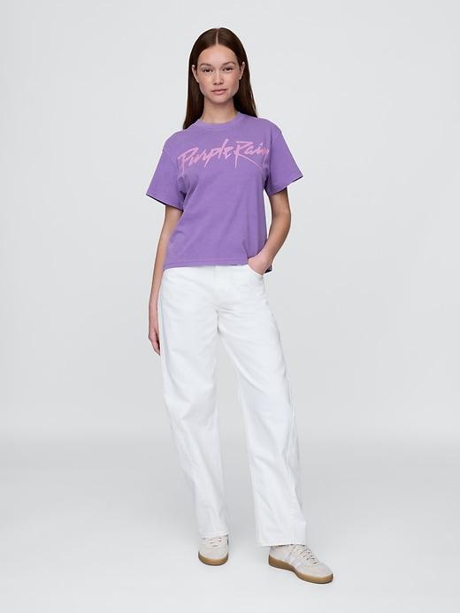 Purple Rain Relaxed Graphic T-Shirt Product Image