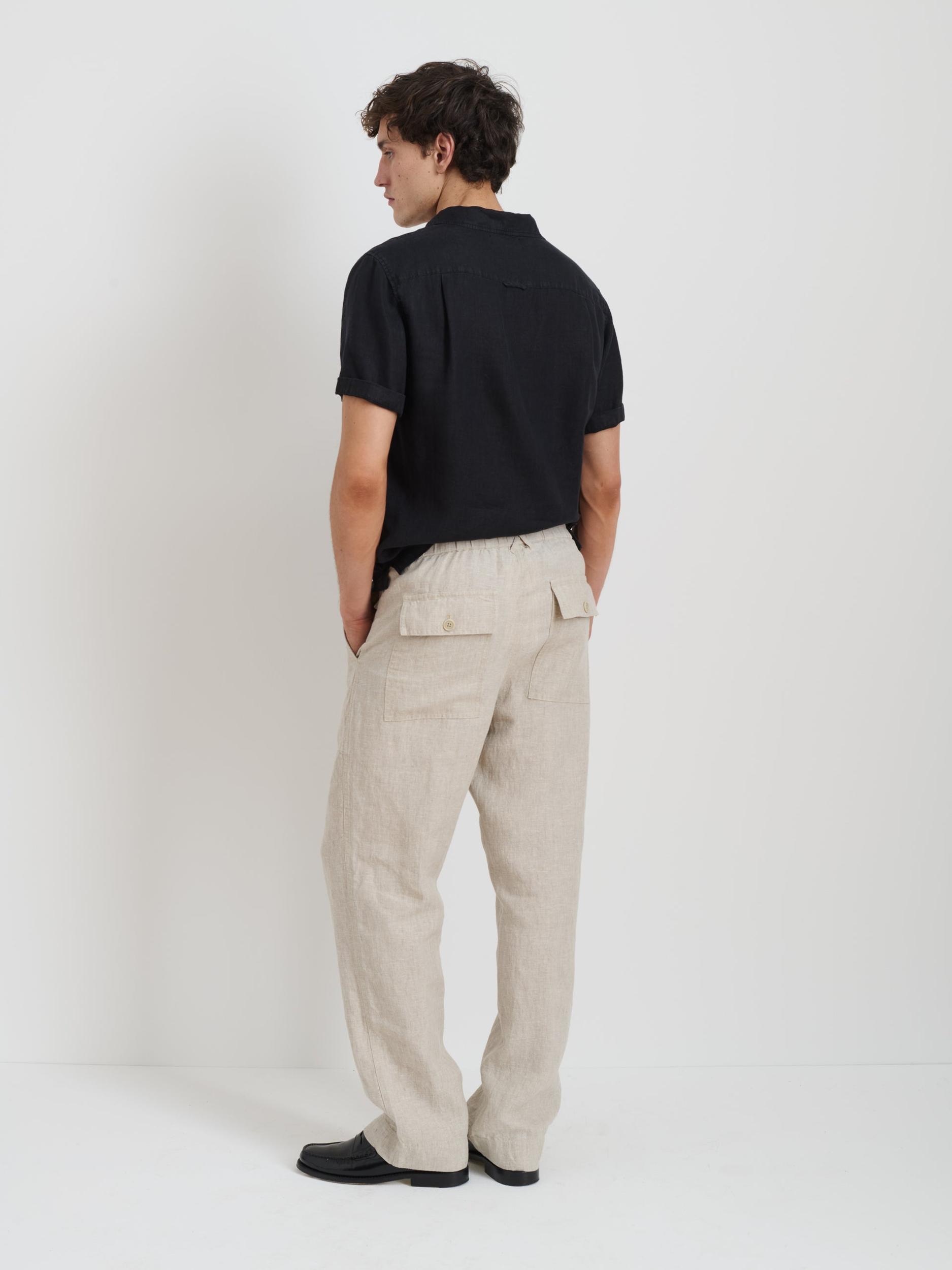 Garment Dyed Pull On Field Short In Linen Product Image