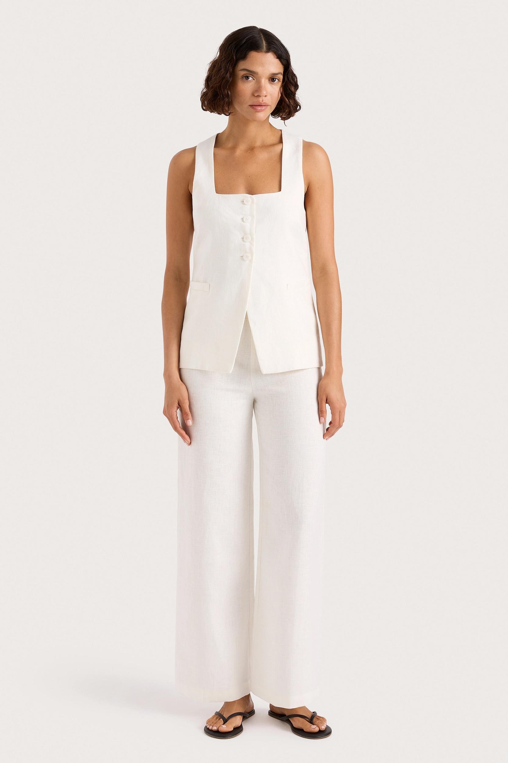 Claudine Pant White - Final Sale Product Image