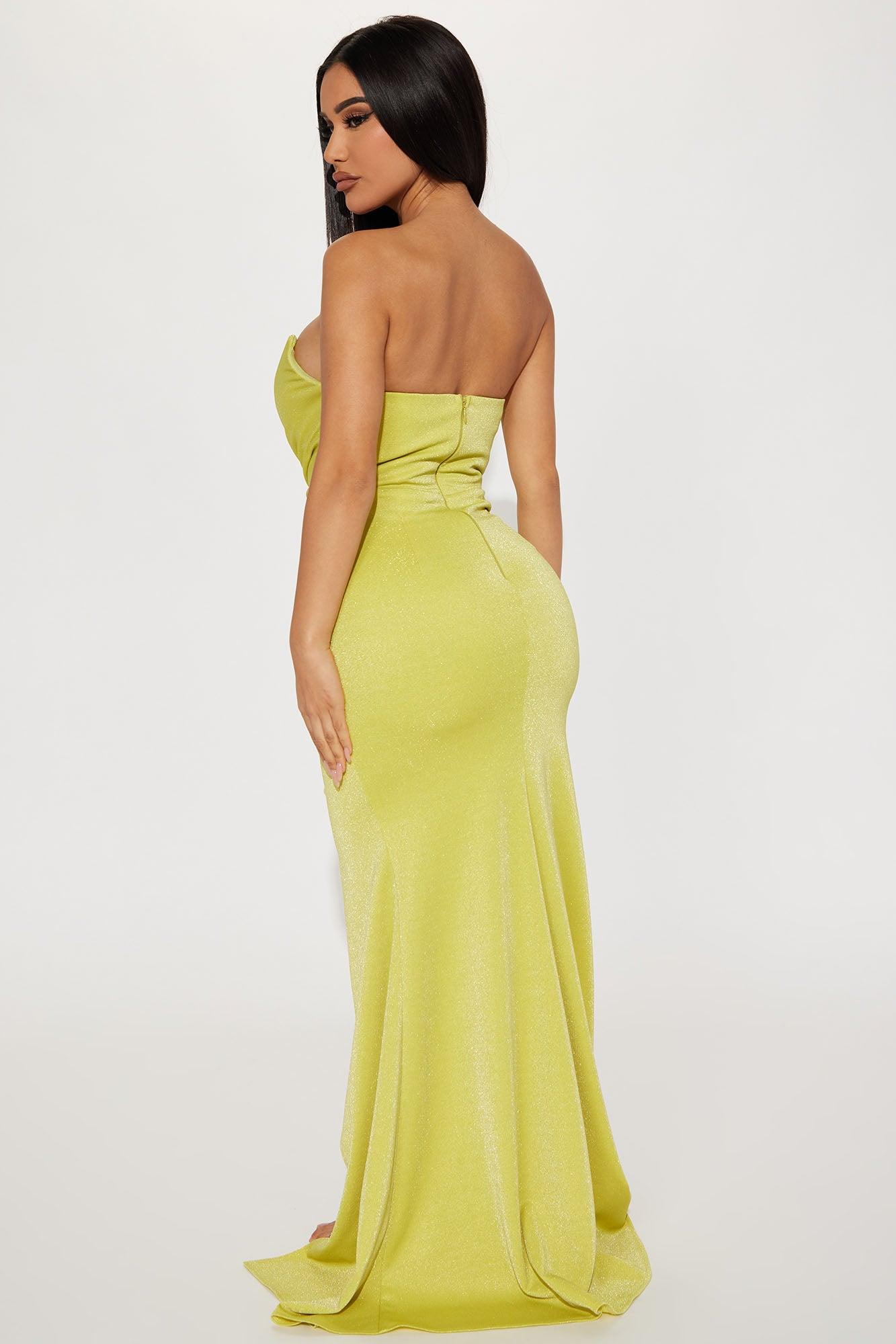 Alison Maxi Dress - Yellow Product Image