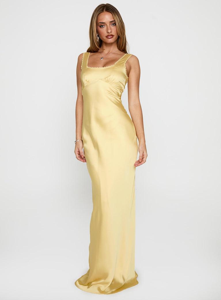 Dasha Maxi Dress Lemon Product Image