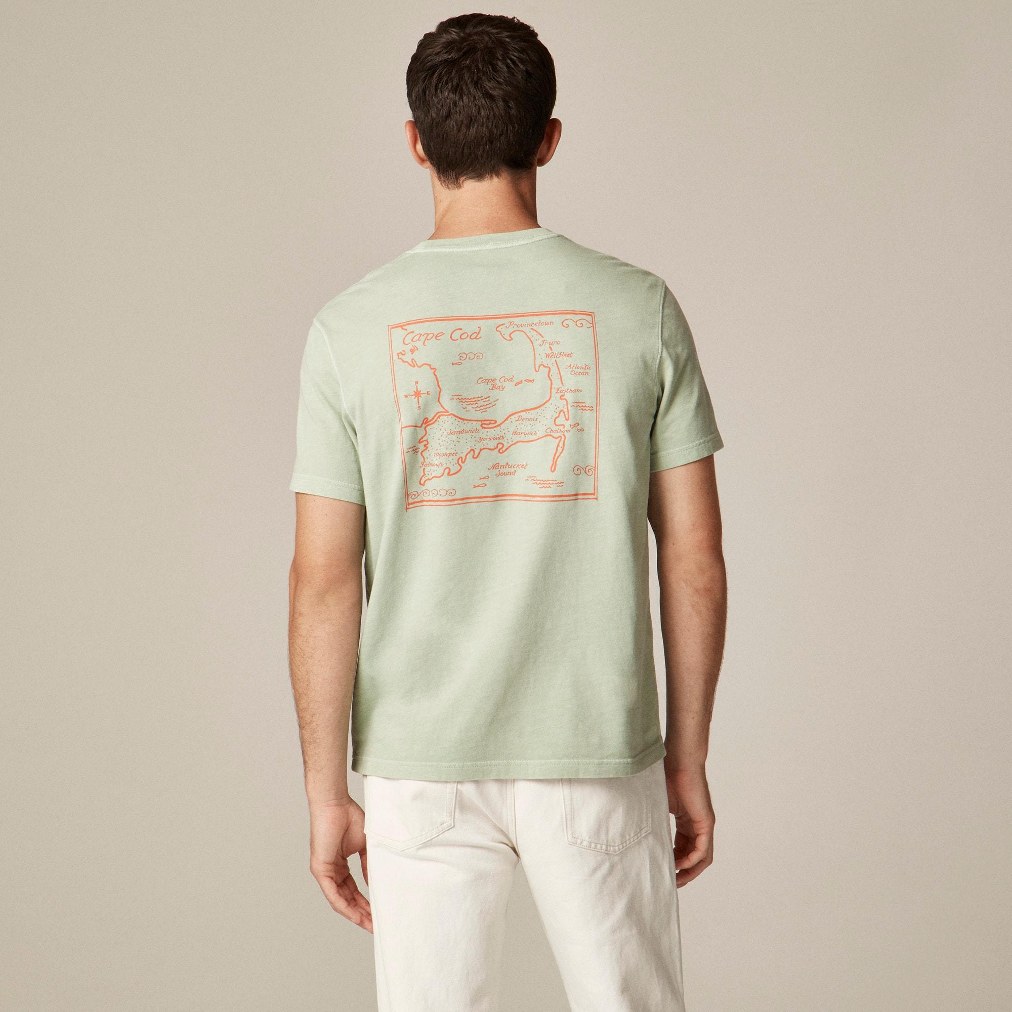 Vintage-wash cotton graphic T-shirt Product Image