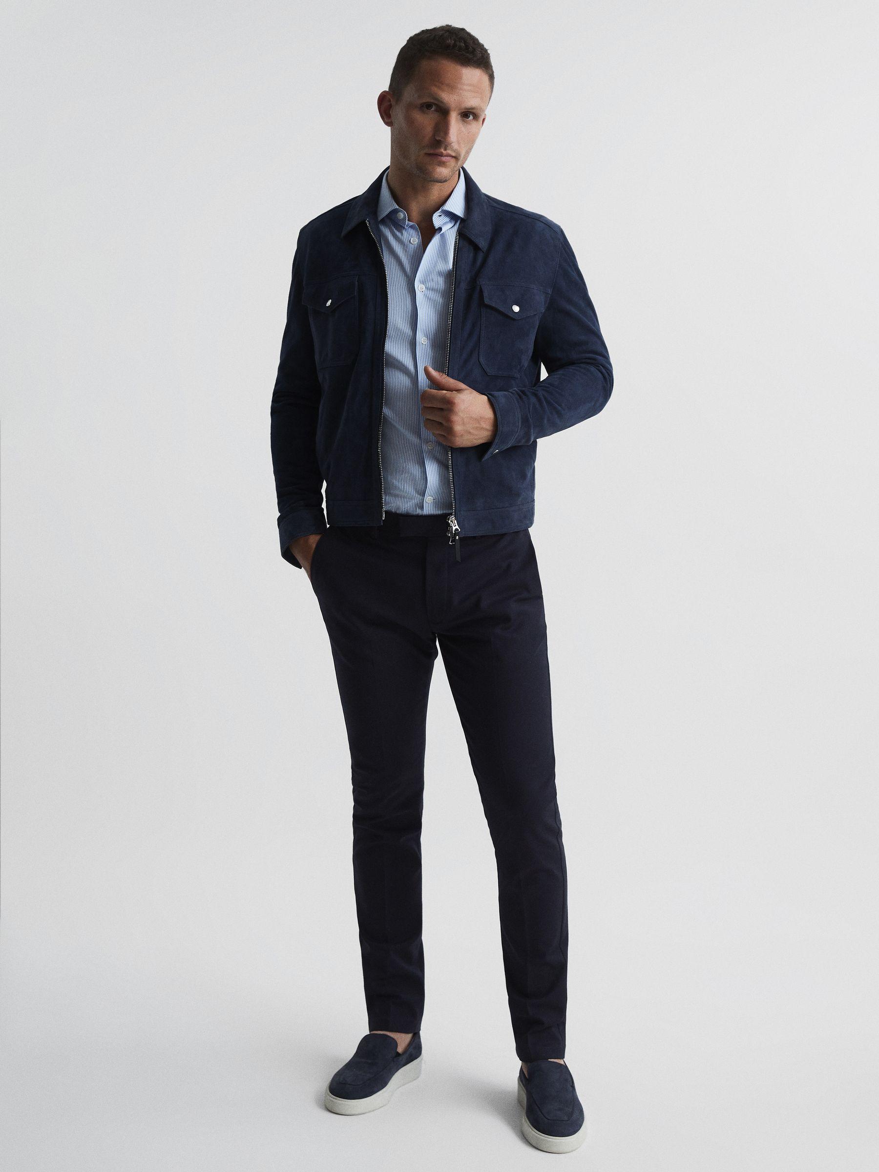 Slim Fit Chinos in Navy Product Image