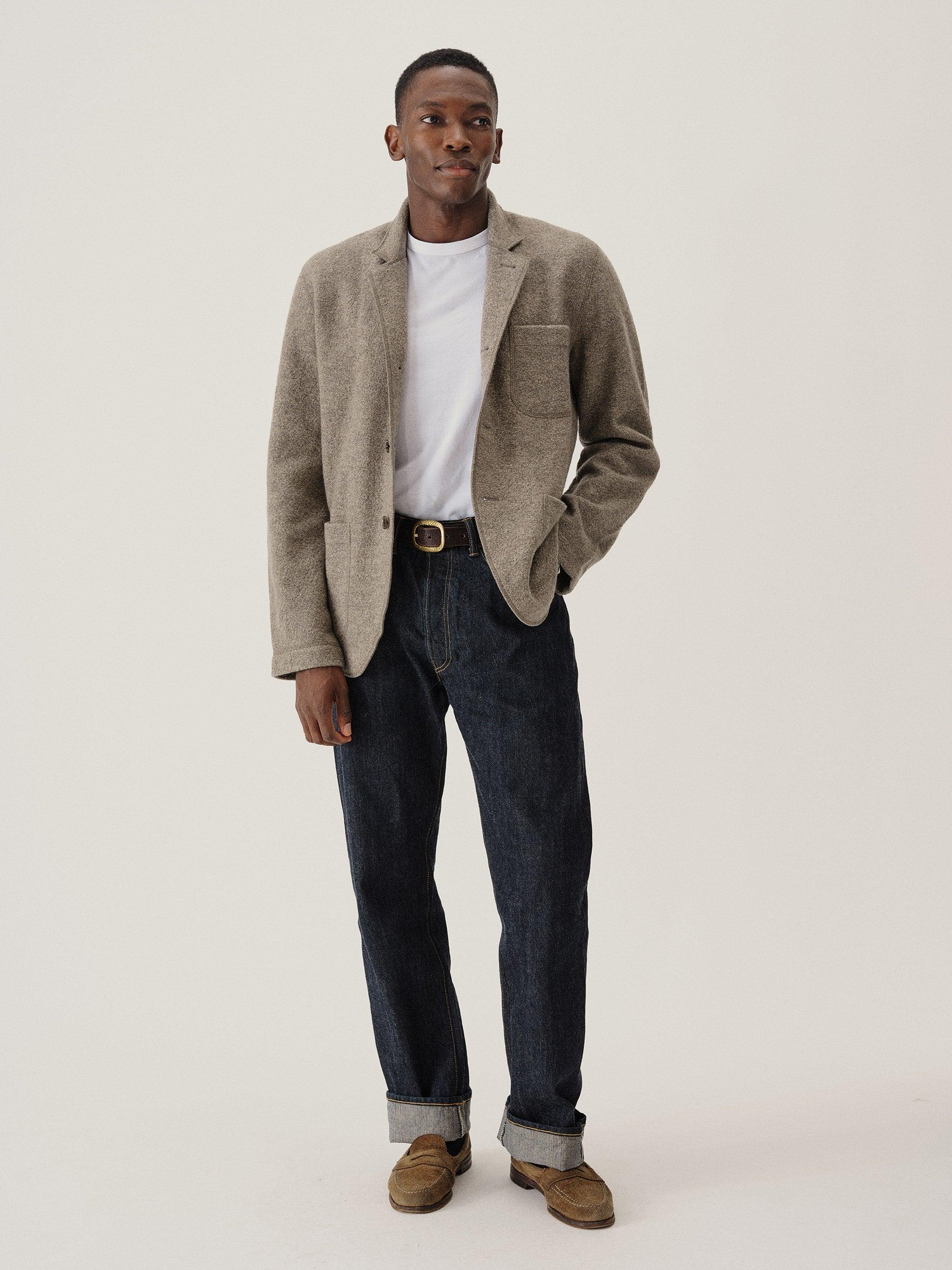 Heather Stone Felted Chore Coat Product Image