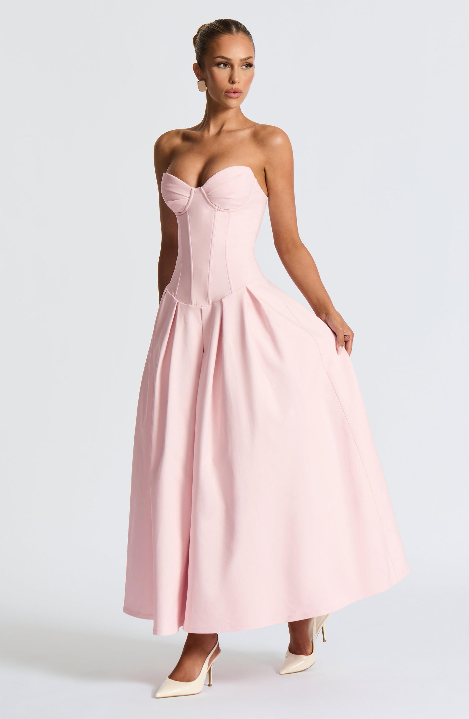 Salma Midi Dress - Blush Product Image