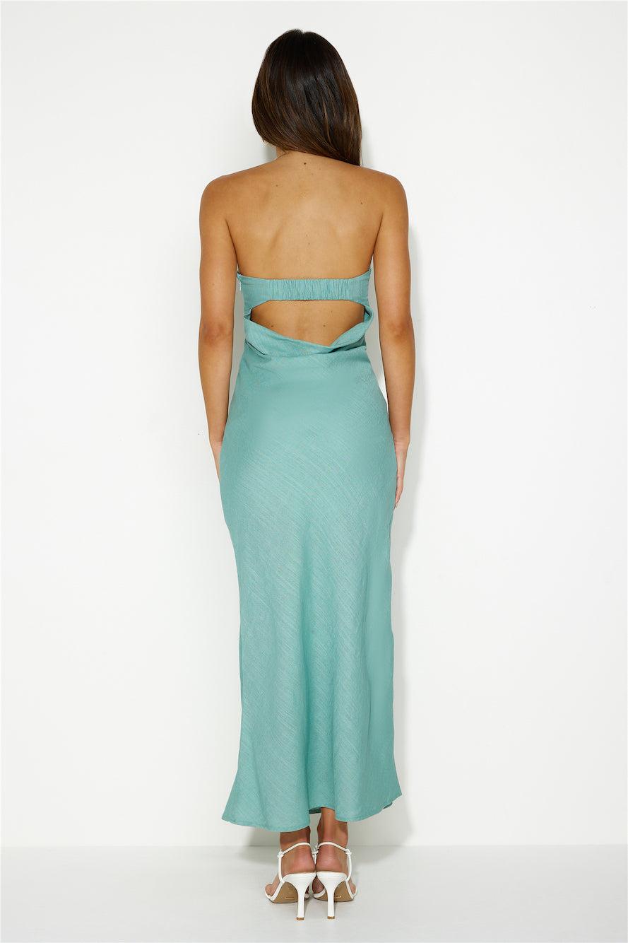 Beach Party Maxi Dress Sage Product Image