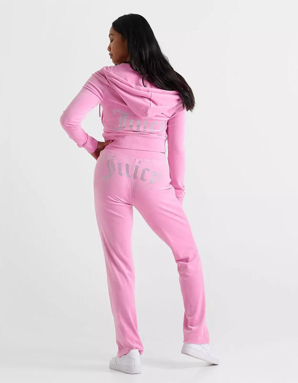 JUICY COUTURE OG Big Bling Womens Track Pants - FUSCHIA Product Image