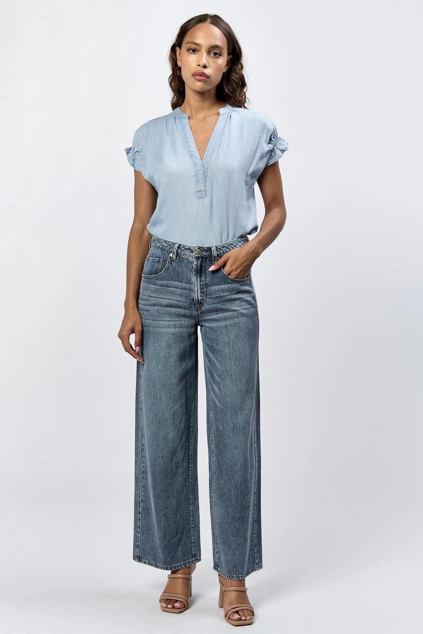 Elly High Rise Baggy Fit Jeans Product Image