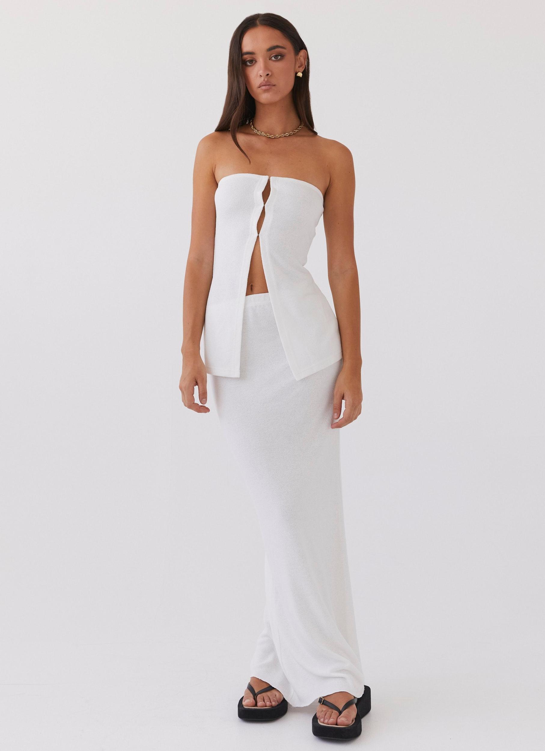 Delicate Lady Knit Top - White Product Image