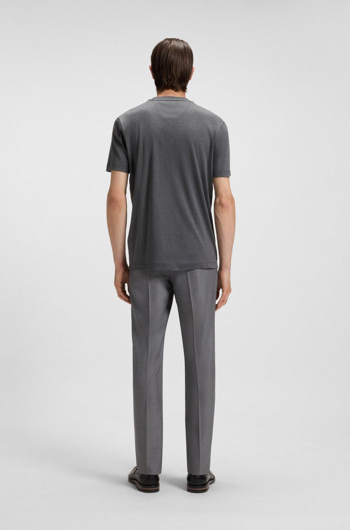 Regular-fit T-shirt in mercerized cotton Product Image