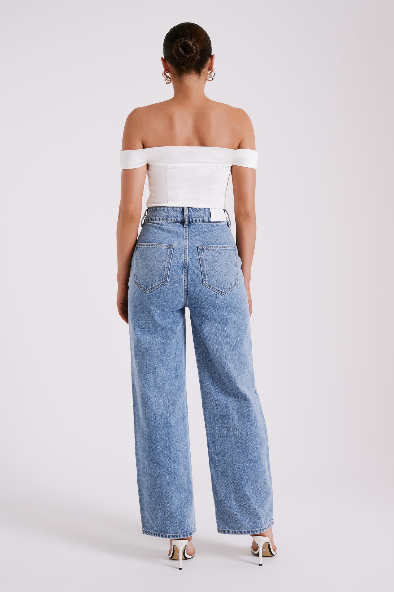 Anysa Satin Strapless Top - Ivory Product Image