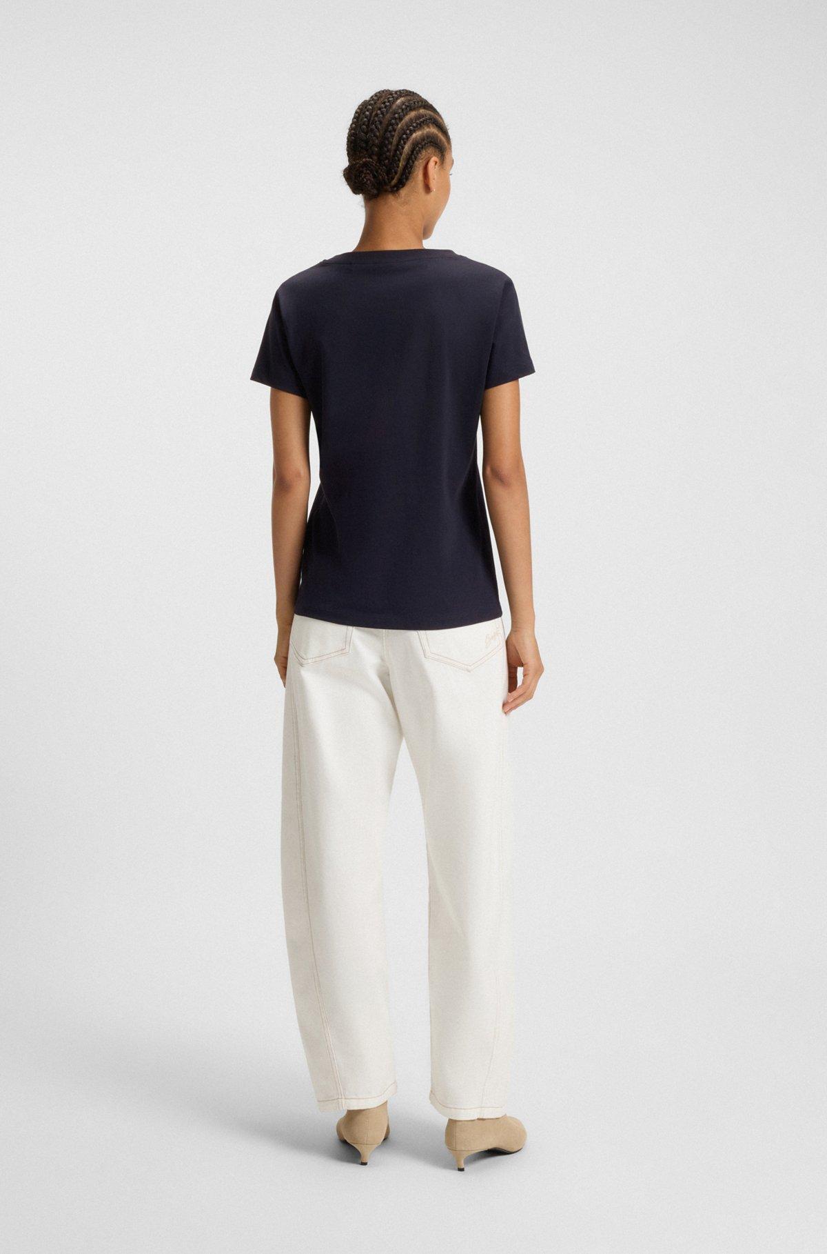 Cotton-jersey T-shirt with logo detail Product Image