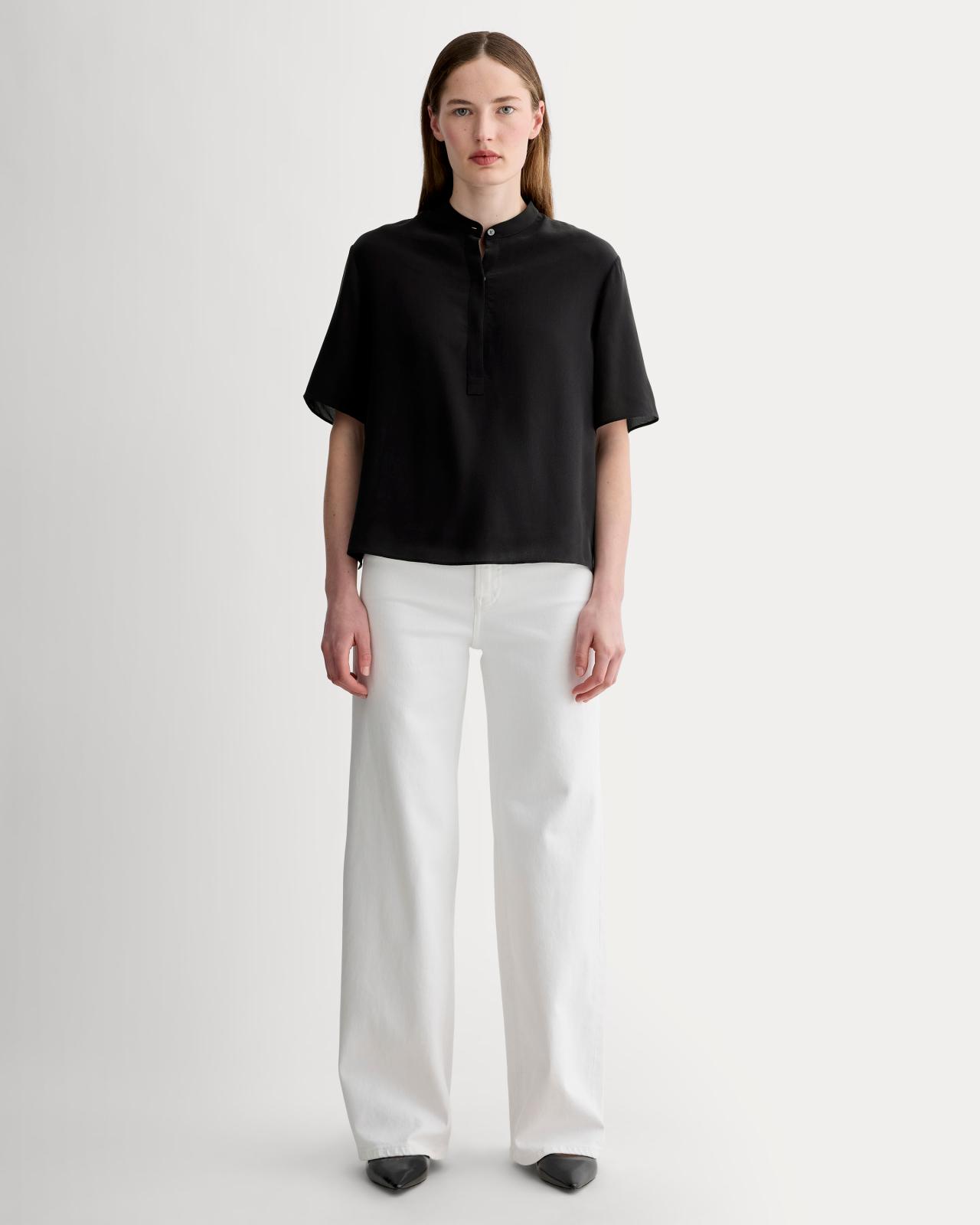 Womens Popover Top in Washable Silk Shirt by Everlane Product Image