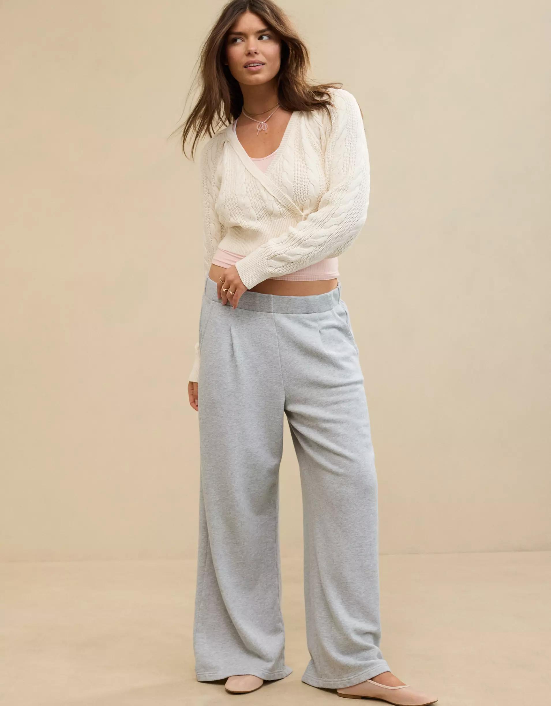 Aerie New Heights Fleece Trouser Product Image