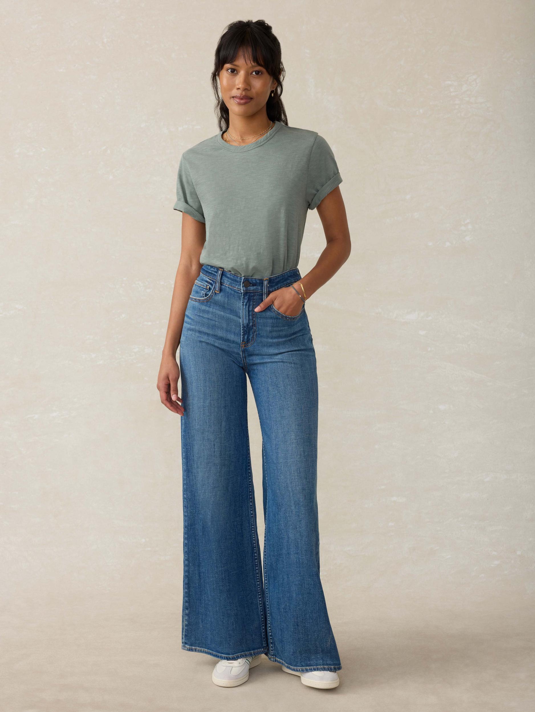 Sunwashed Regenerative Cotton Essential Tee - Sage Creek Product Image