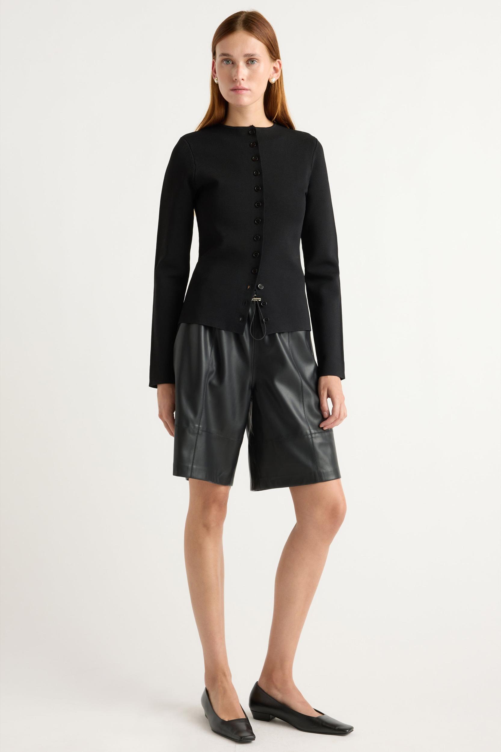 Liat Vegan Leather Bermuda Short Product Image