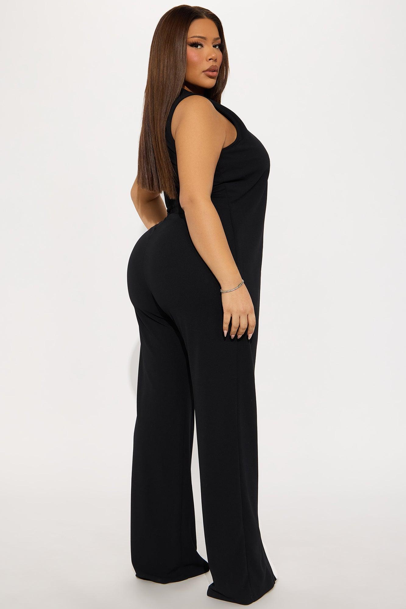 Back In Business Jumpsuit - Black/combo Product Image