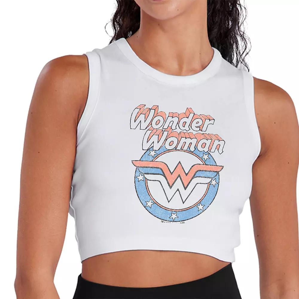 Juniors' DC Comics Wonder Woman Faded Icon Cropped Graphic Tank, Girl's,  Product Image